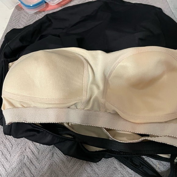 Motherhood Maternity One Pc black Swimsuit Skirt Coverage Built in bra sz Small - Picture 6 of 7